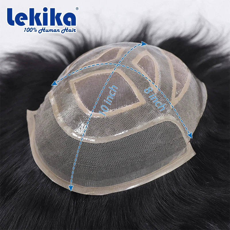 السويسري الدانتيل وتنفس شعر مستعار للرجال VERSALITE الدانتيل الجبهة باروكة من شعر طبيعي نسج على شكل شعر إنسان Exhuast نسج على شكل شعر إنسان 6 ''وحدة #4