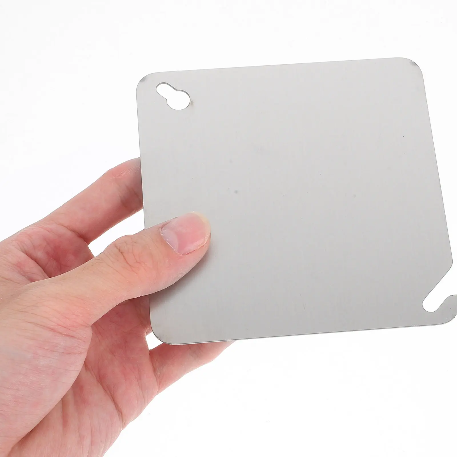 

8 шт. квадратных металлических заглушек для электрических коробок, лицевые панели, простая установка для распределительных коробок, электрических панелей, настенных металлических конструкций