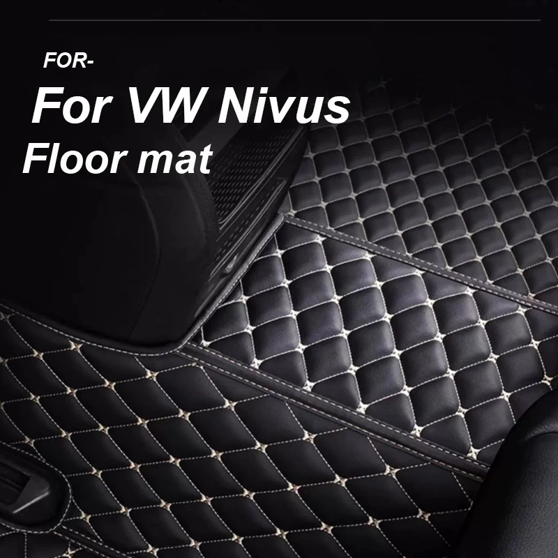 

Роскошные автомобильные коврики для VW Nivus 2018-2022, дропшиппинг, центр, авто аксессуары для интерьера, 100% подходят, кожаные ковры, коврики для ног