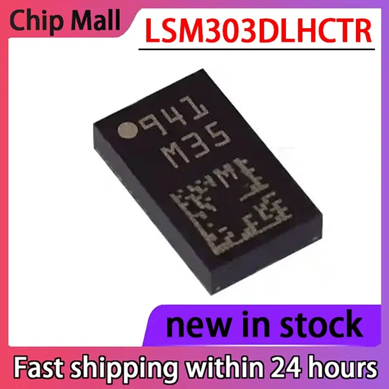 1PCS LSM303DLHCTR LSM303DLHC Screen Printed M35 LGA-14 Motion Sensor Chip