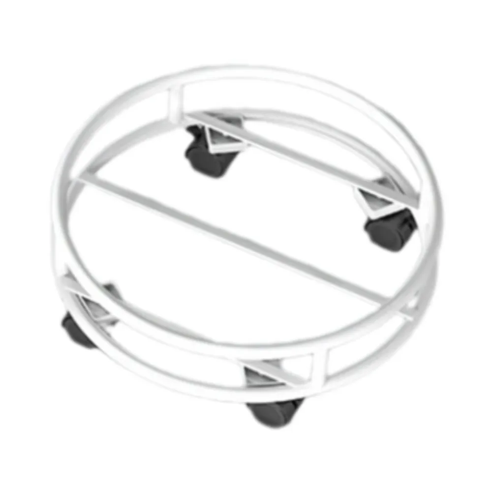 

Sturdy Construction Rolling Plant Pot Stand Movable Lockable Round Planter Rack Large Load Bearing Silent Flower Pot Holder