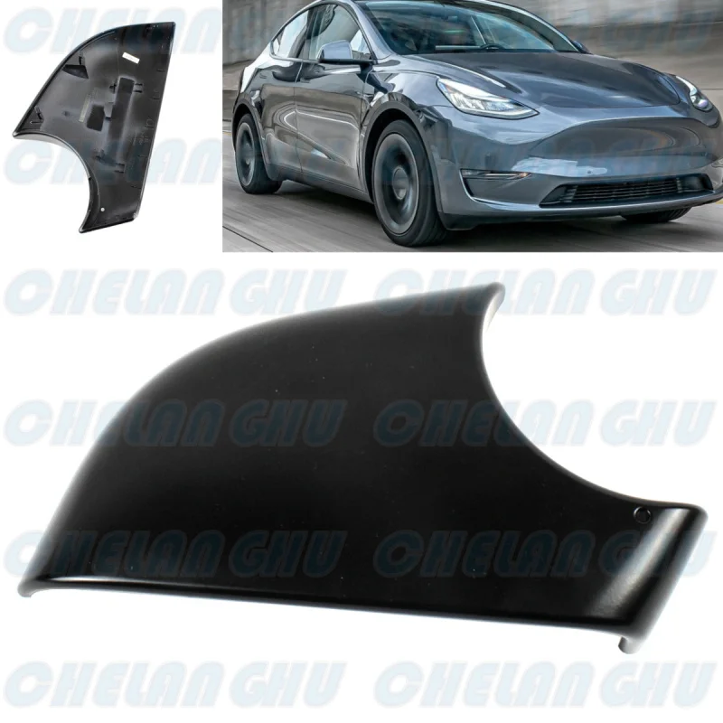 

For Tesla Model Y 2019 2020 2021 2022 2023 Right Side Black reversing mirror bottom shell cover cap car accessories