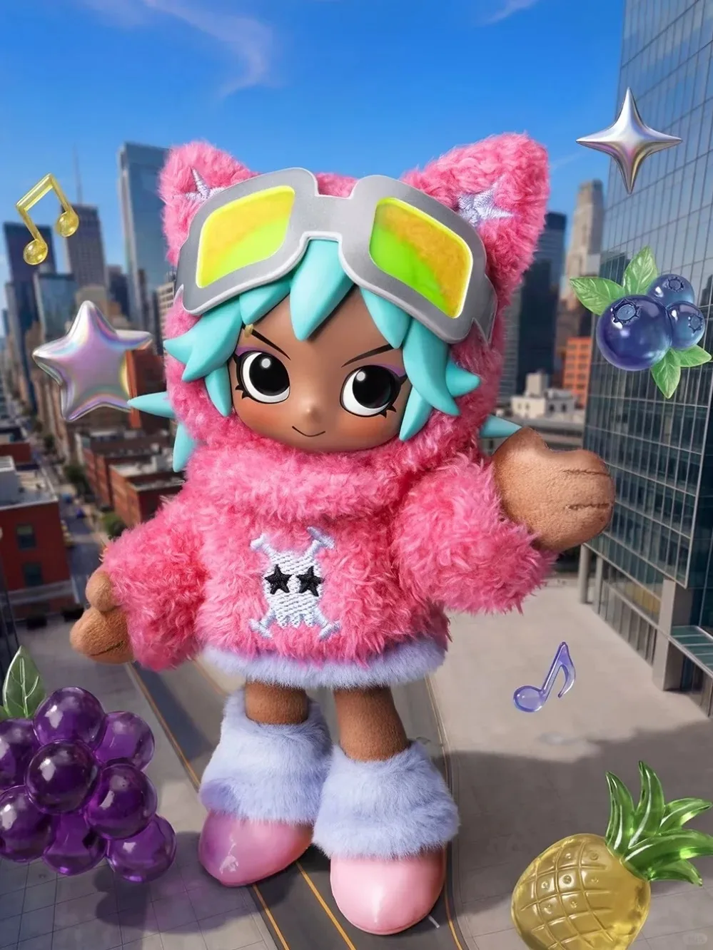 

POPMART Genuine Peach Riot Fruit-flavored Series Limited Edition Figurine Cute and Interesting Toy Surprise Collection Gift