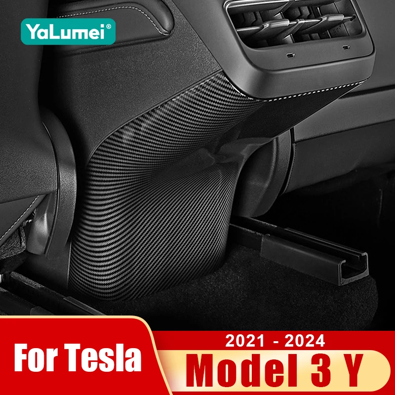 

Для Tesla Model 3 Model Y 2021 2022 2023 2024 Автомобильный задний вентиляционный отверстие для кондиционера, рамка, крышка, аксессуары