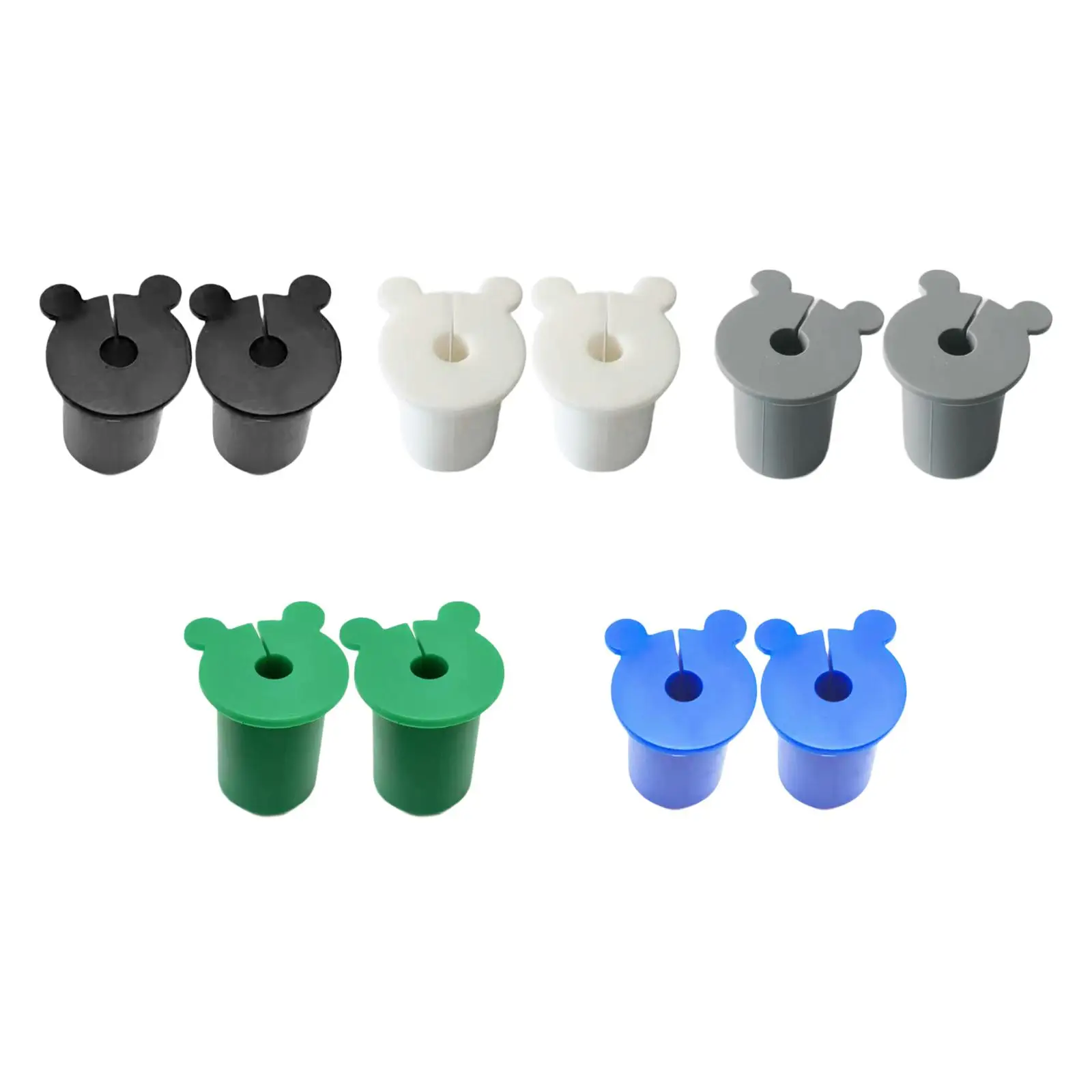 Cable feed through Bushings 2x Easy Installation Wall Clips Set Cable Routing