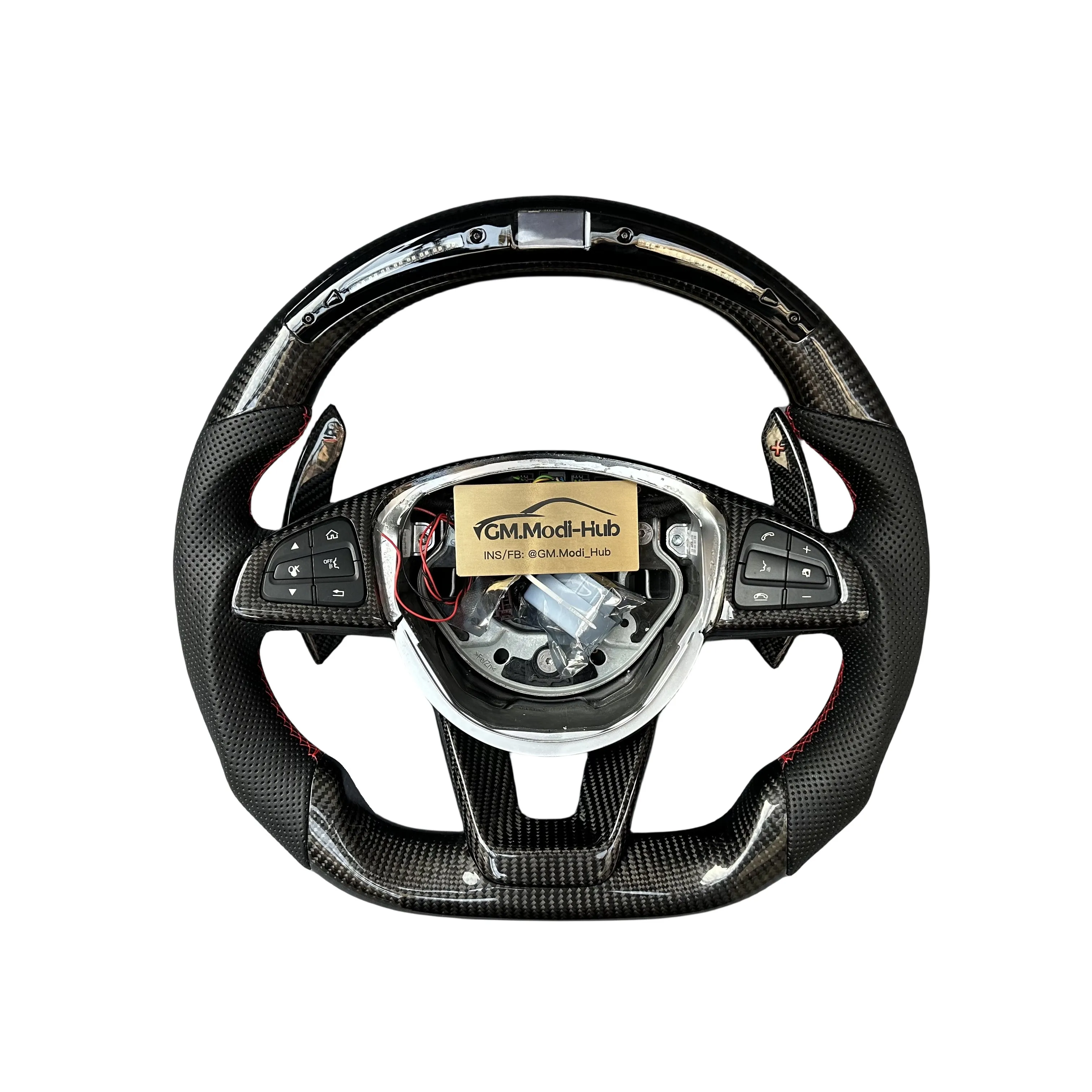 GM.Modi-Hub Factory Direct Carbon Fiber Steering Wheel For Mercede-Ben W205 C63 G63 AMG GT