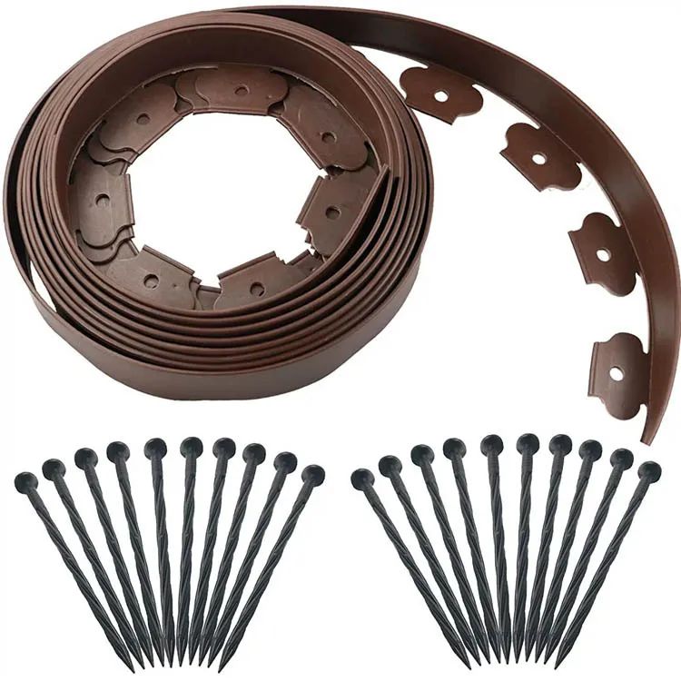 Three-color Gardening Grass Stone Isolation Belt Garden Floor High-density PE Plastic Fence