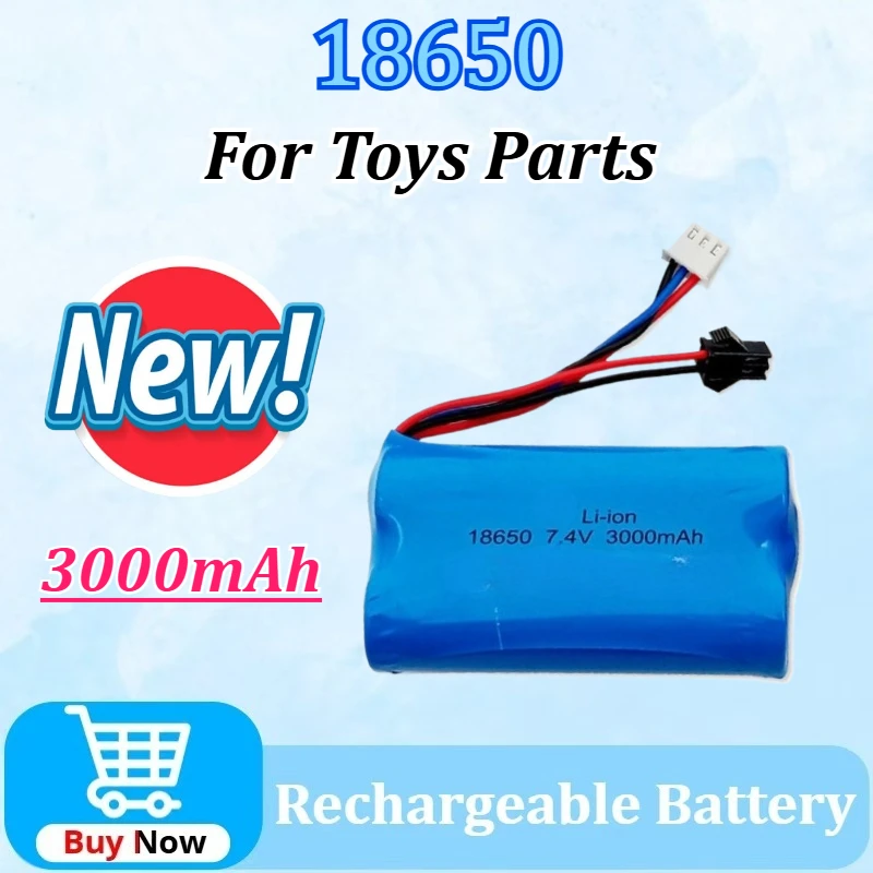 

2S 7.4V Battery 3000mAh 18650 Lipo Battery for Remote Control Helicopter Car Boats Tanks Trucks RC Toys Parts