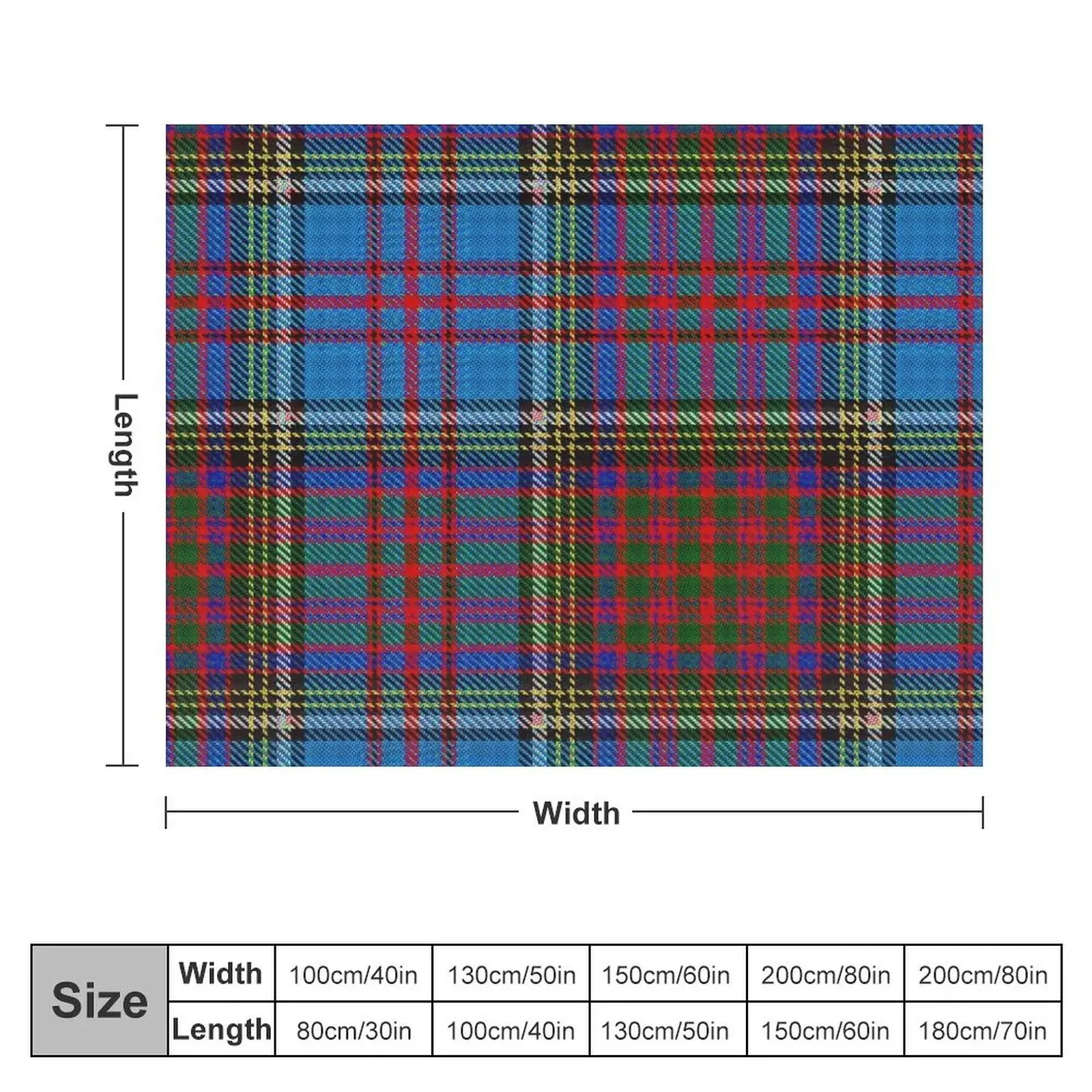 Anderson Clan Standard Tartan Throw Blanket Furrys Giant Sofa For Sofa Thin Blankets