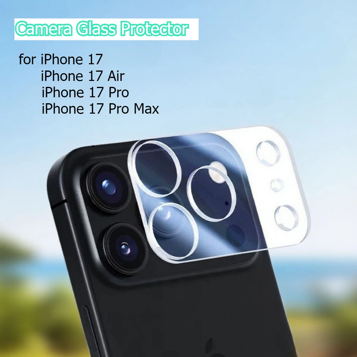 3PCS HD Klar Kamera Objektiv Glas Für iPhone 17 Pro max 17 Air 17Pro Zurück Objektiv Abdeckung glas schutzkappe