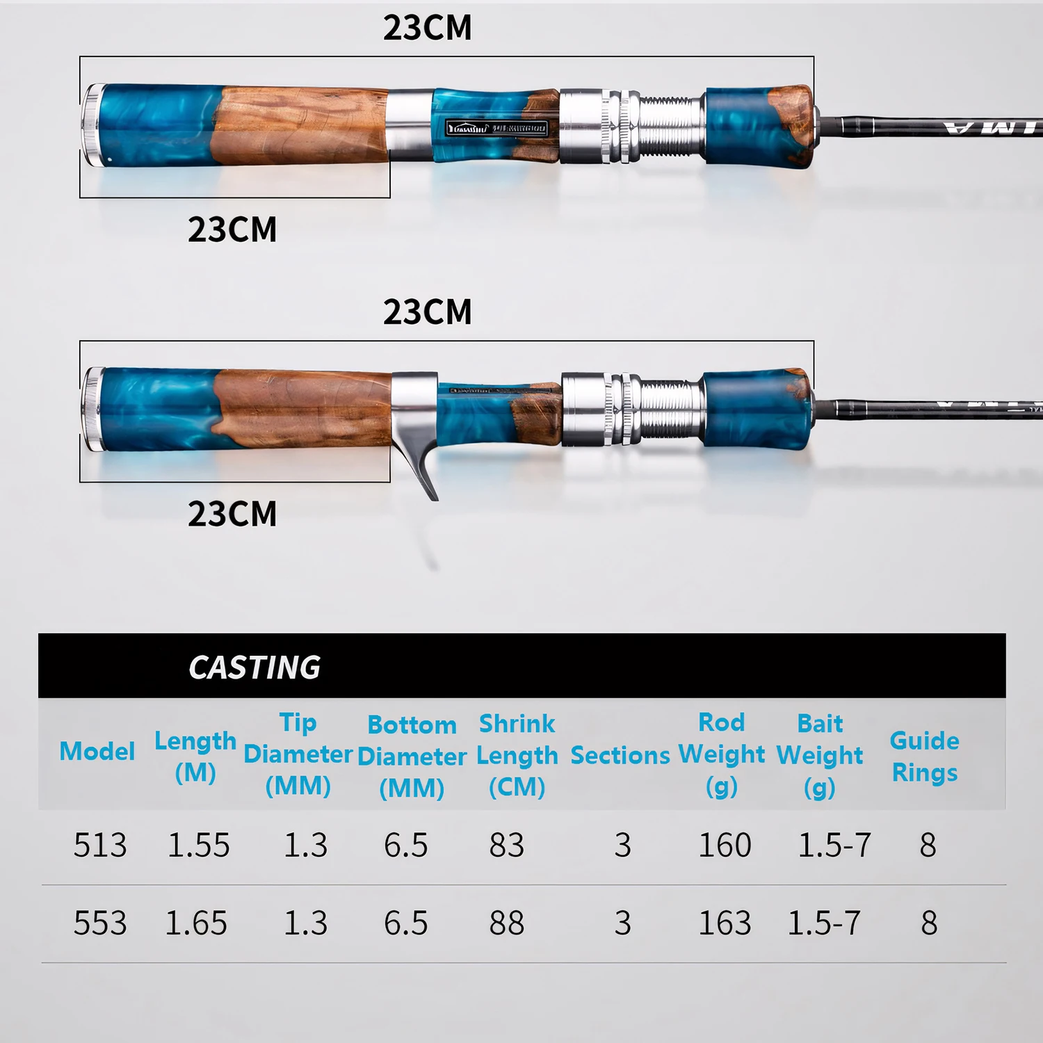 UL 40T Carbon Fiber Fishing Rod,Ultra Soft Light Lure Rod,FUJI Guide Ring,Spinning Casting Rod,Trout,Bass,Carp Fishing Pole Tool