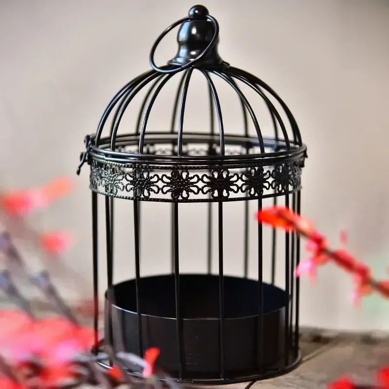 

Wedding Photography Flower Wrought Decoration Floral Iron European-style Birdcage Decoration Arrangement Window Props