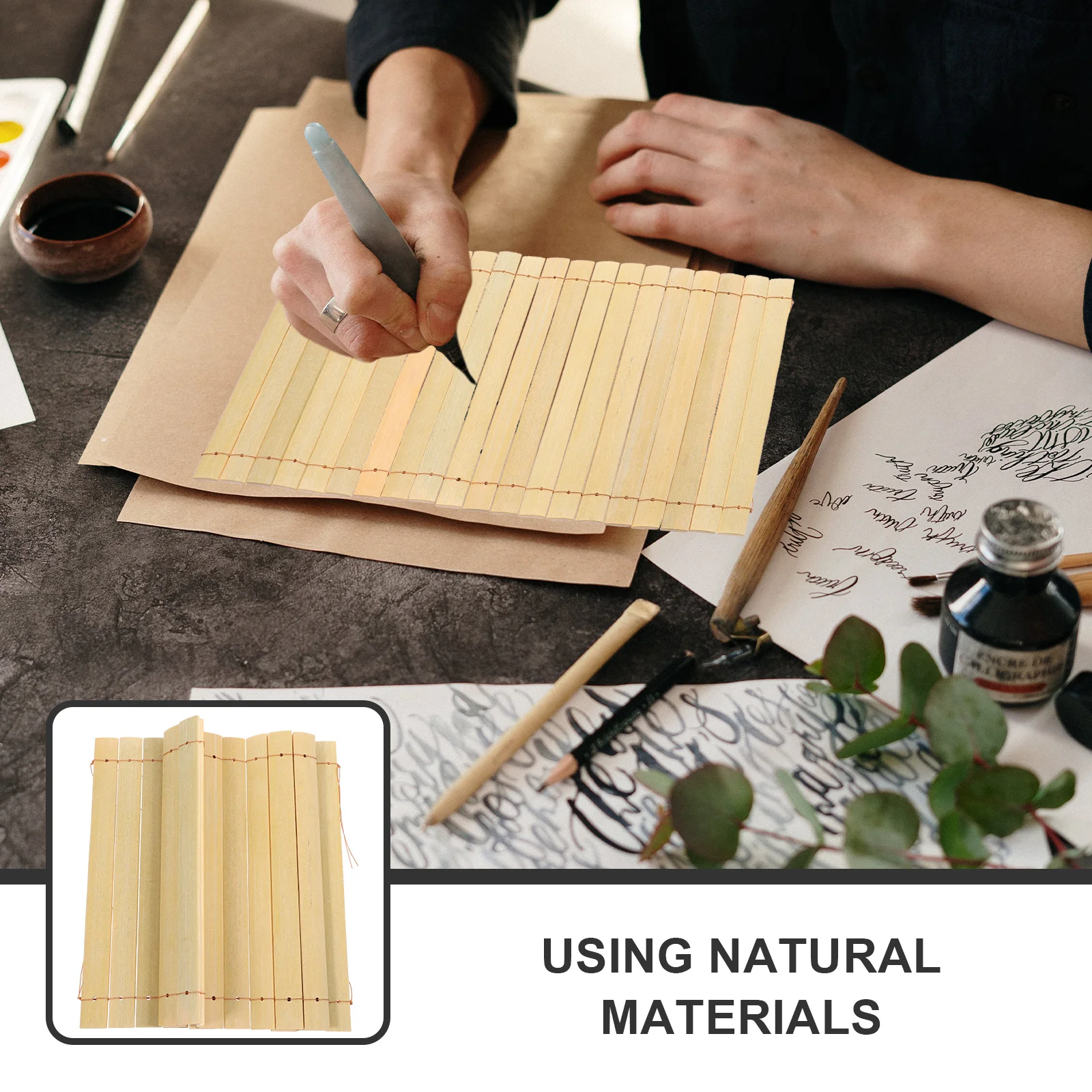 

Blank Bamboo Book Ornament Writable Diy Sheet For Menu Making Cup Cushion Home Decor Craft Tool Bamboo Slips Handicraft