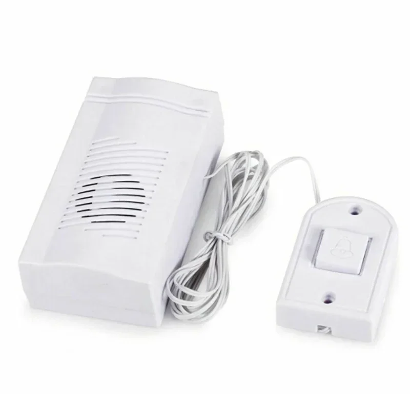 1pc White Wired Doorbell Home Energy Saving Door Bell Home Improvement Home Security For Offices Retail Stores Restaurants