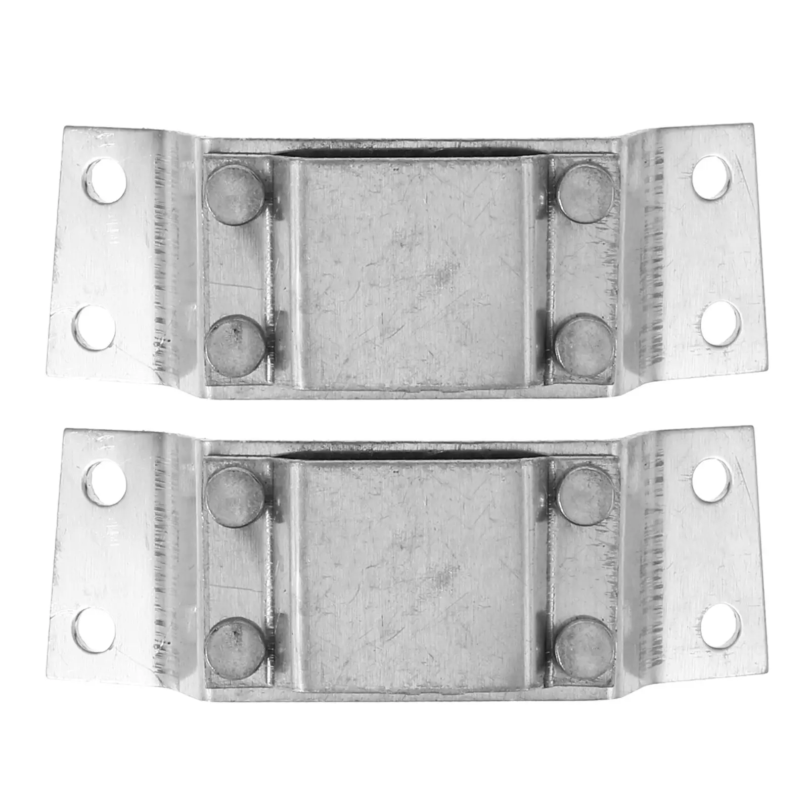 2Pcs Headlight Fixed Device Flashlight Mount Base Holder Accessory Silver Hardhat Lamp Safety MetalBracket Stable