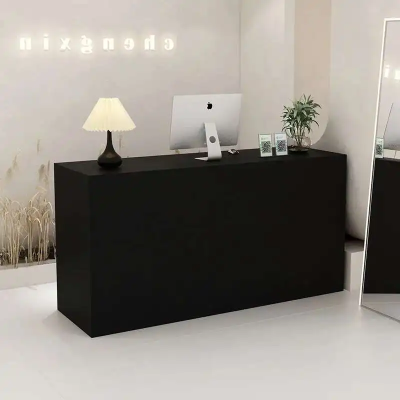 

Simple Modern Reception Desk Nordic Originality Design Coffee Shop Counter Beauty Salon Table Office Furniture Giriş Masası FYRD