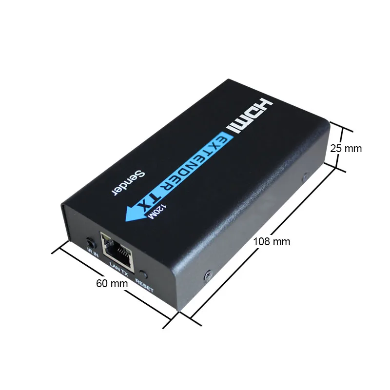 تحويل موسع HDMI 120M عبر IP UTP Cat5e/Cat6 1080P يدعم واحد إلى العديد من الأوضاع