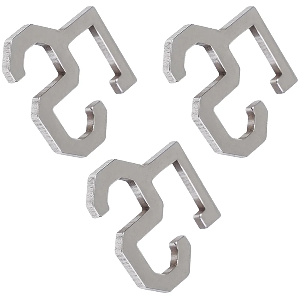 3 Pcs Outdoor Wind Rope Buckle Tent Fasteners Supplies Hooks Buckles Camping Accessories