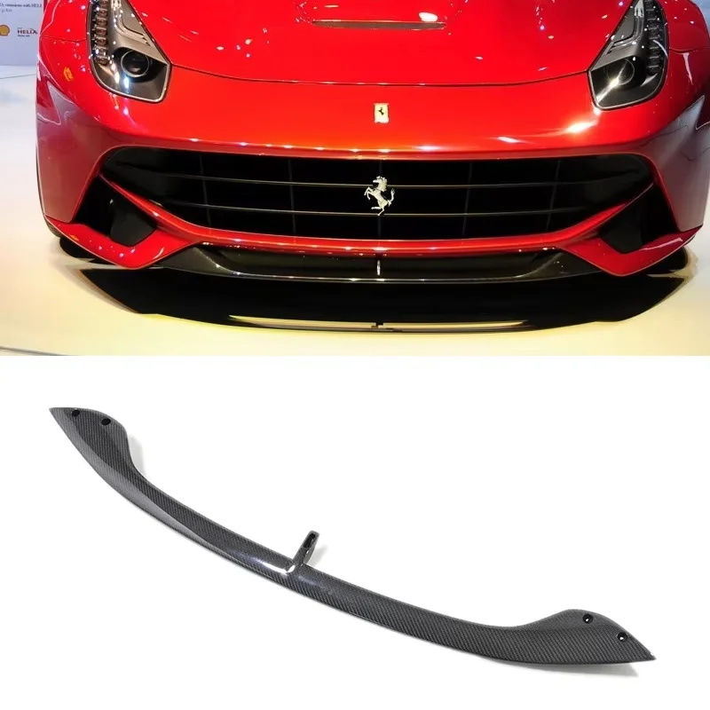 

For Ferrari F12 Berlinetta 2013-2014 Carbon Fiber Front Lip Front Shovel Front Bumper Lip Body Kit