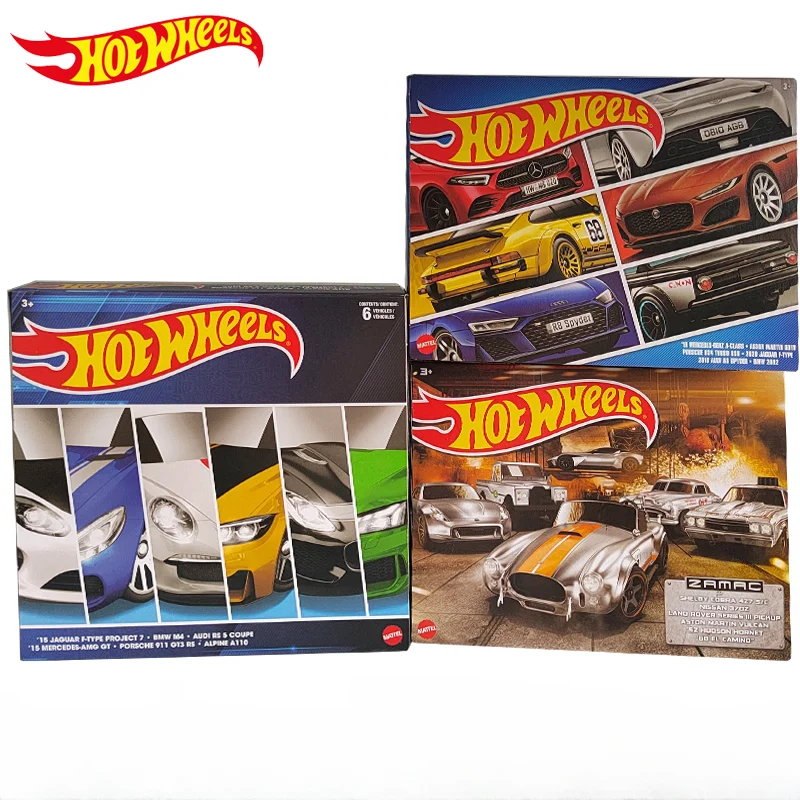 Hot Wheels-Classic Zamac Veículos para Crianças, Diecast, 1:64, Mercedes Benz, Porsche, Aston Martin, Brinquedos para Meninos, Crianças, Alemão,