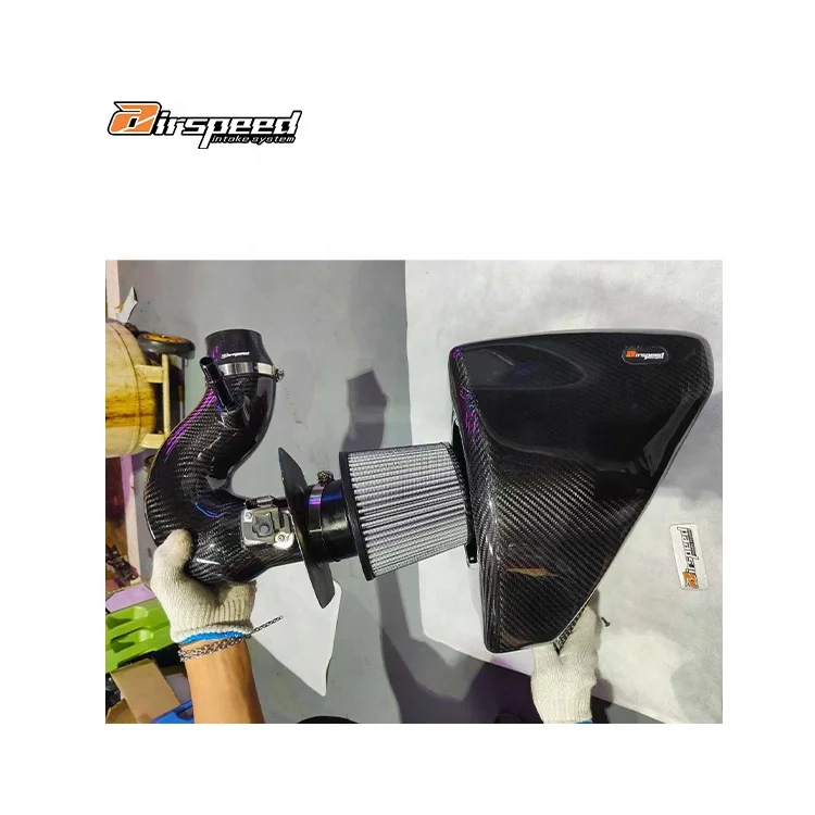 

Airspeed Brand Original Design Style 100% Dry Carbon Fiber Cold Air Intake System for Chevrolet Camaro 2.0T