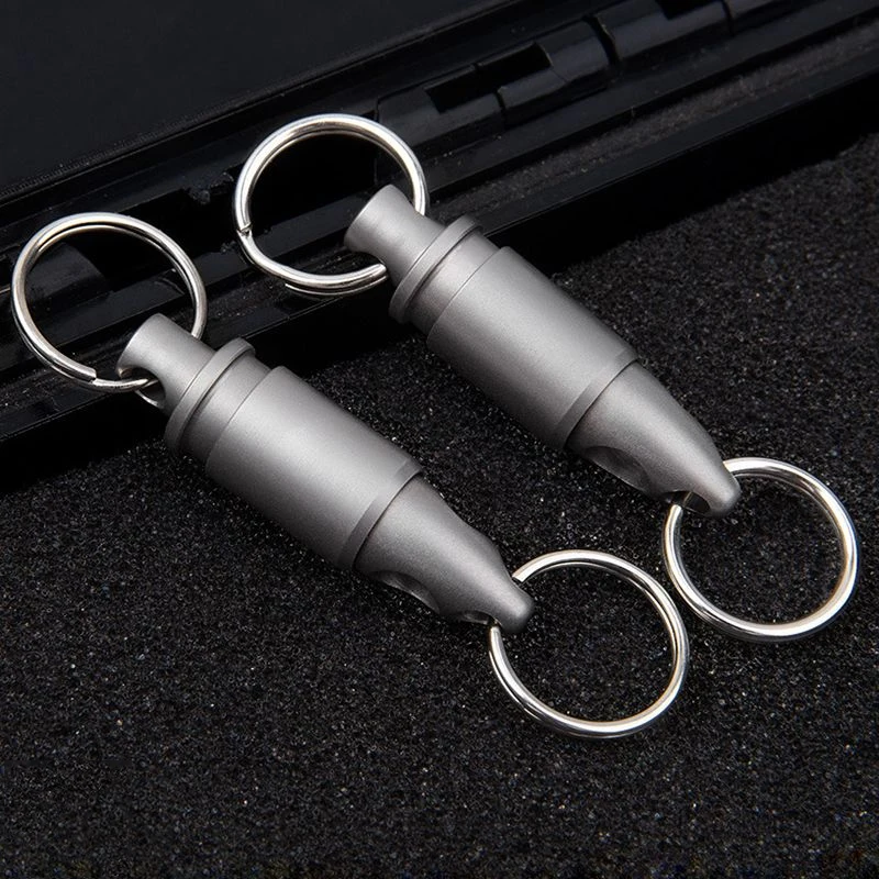 

Titanium Alloy Universal Keychain Car Keyring Portable Mini Rotating Ring Buckle Tools