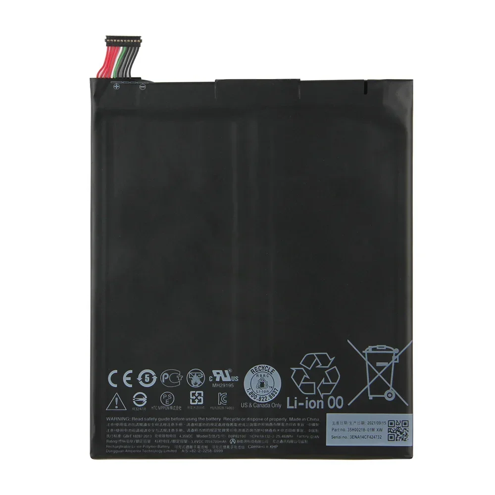 Nueva batería de repuesto para tableta BOP82100 B0P82100 para HTC TH1 Google Nexus 9 tableta PC 8,9 "6700mAh con herramientas