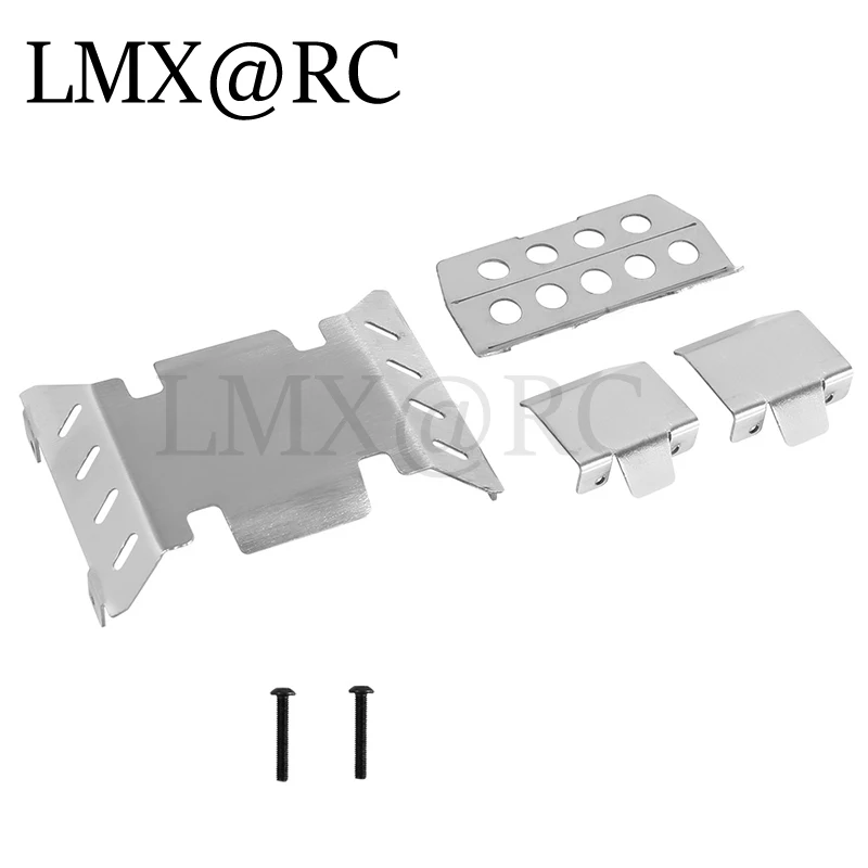 LMX RC Przedni i tylny ochraniacz podwozia ze stali nierdzewnej do RGT EX86020 86020 LC71 1/10 RC Car Upgrade Parts Akcesoria