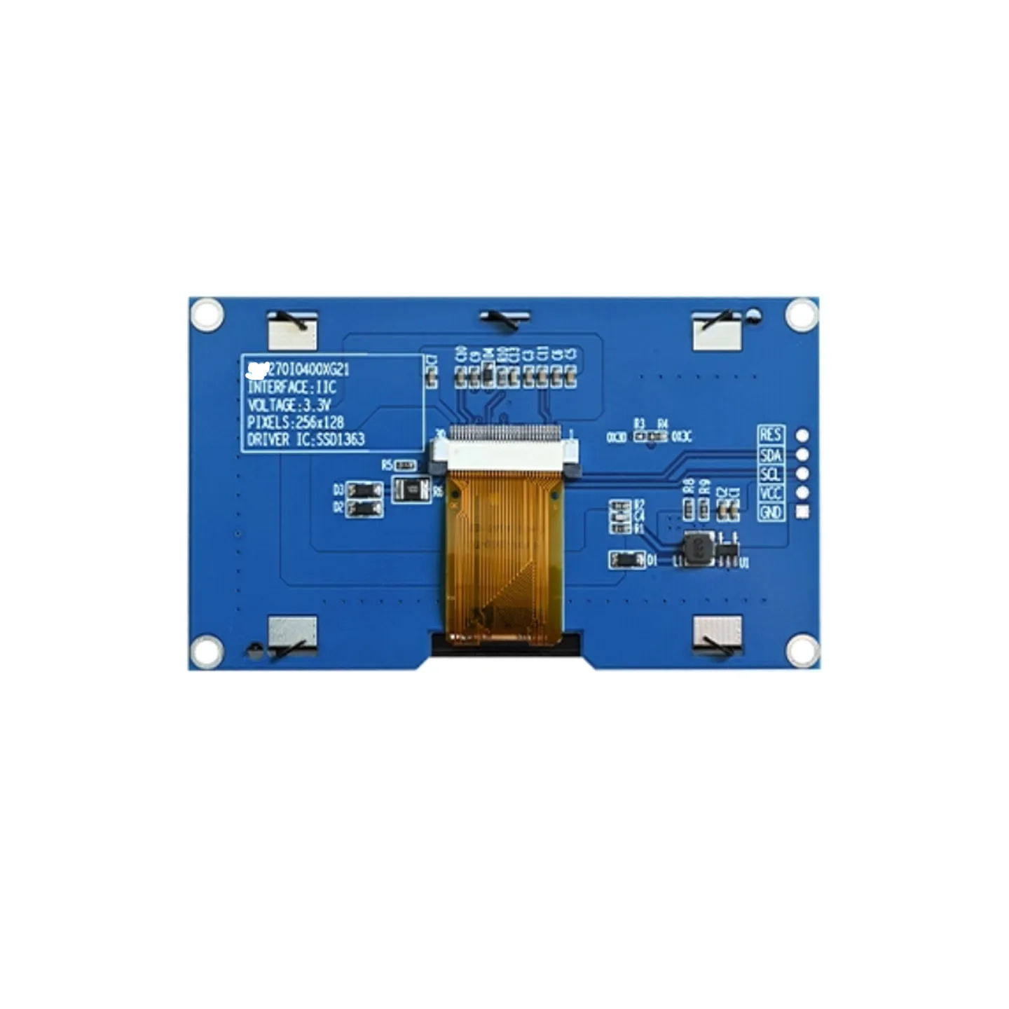 2.7 Inch 256*128 OLED Display Screen COG SPI IIC I2C interface 4PIN 7PIN 30PIN LCD Panel 256x128