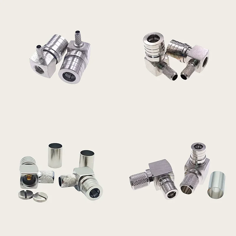 1pcs/Lot QMA Male right angle Crimp RG316 RG174/RG58/LMR300/LMR400 RG213 cable coaxial RF connector