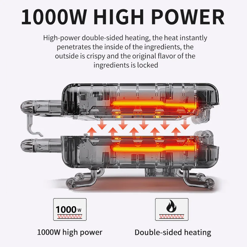 

Children's Cartoon Cake Machine Household 1000W Double-sided Heating Electric Cake Pan Baking Bread Cookie Machine