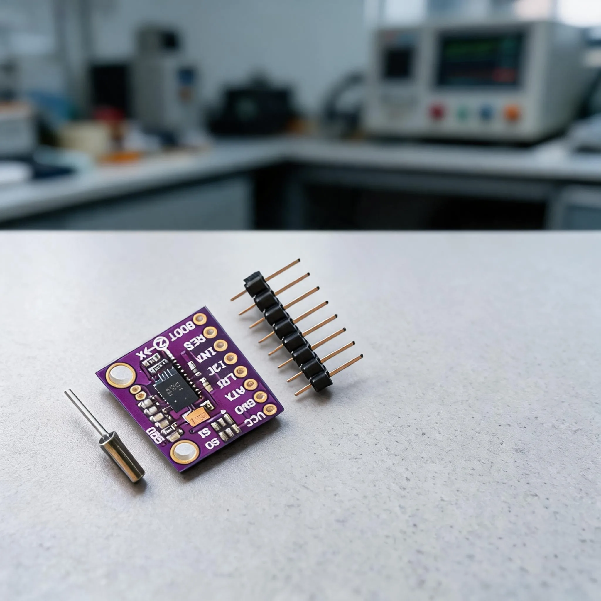 BNO055 Sensor Module Designed for Precise Velocity Acceleration and Magnetic Field Measurement in Multi-Domain Projects
