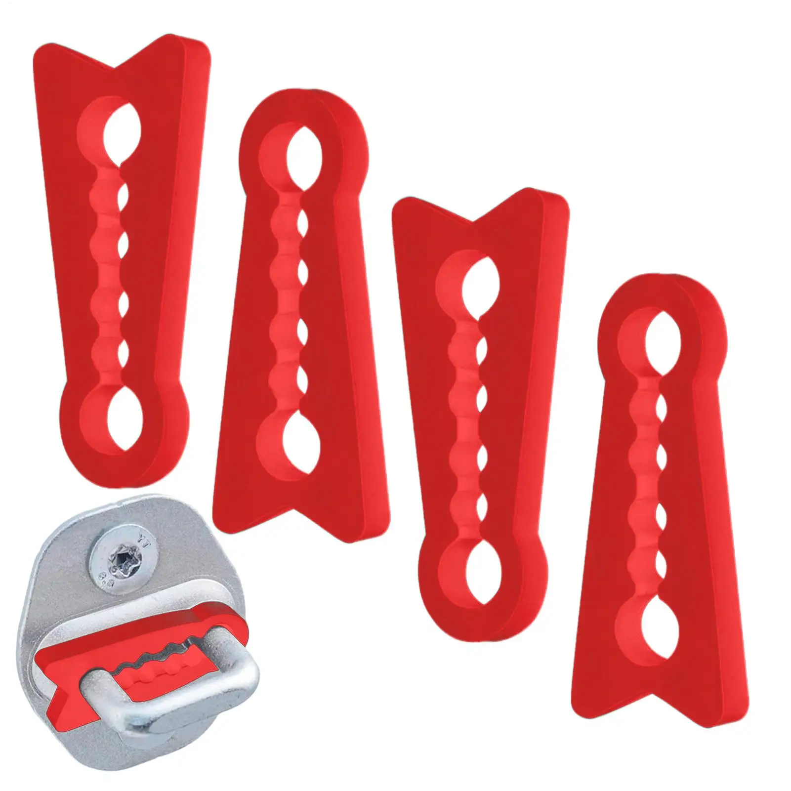4PCS Car Door Shock Absorber Car Silicone Bumper Cushion Automotive Door Damping Pads For Interior Truck Sedan SUV RV Vehicle