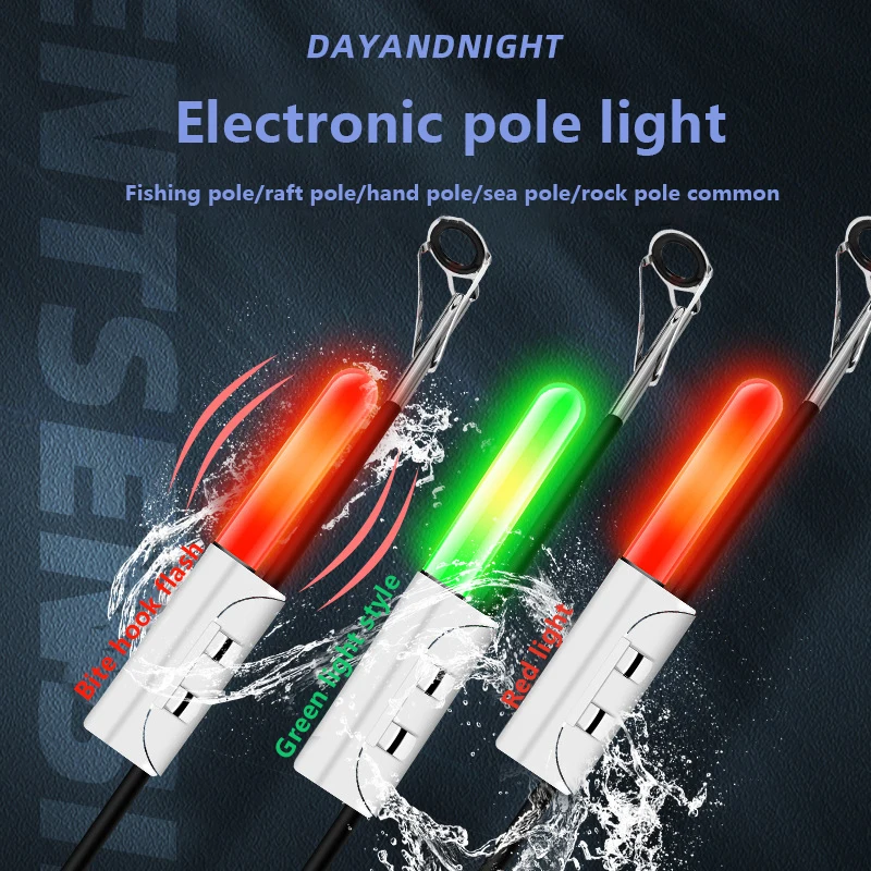 1PC Sharp End Fishing Electronic Rod Light Luminous Stick Flash CR425 Lithium Battery LED Removable Waterproof Night Tackle