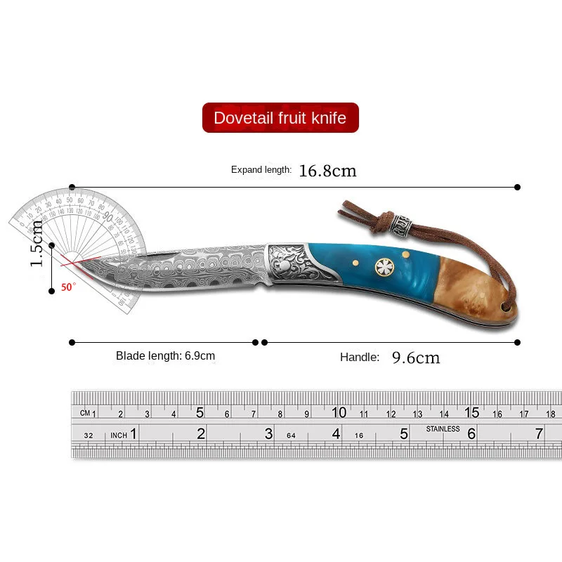 1PC sharp multi-purpose outdoor fruit knife, stainless steel kitchen camping folding knife, portable EDC pocket knife