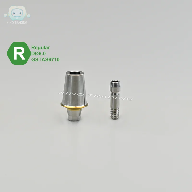 دعامة نقل سداسية عادية صغيرة من التيتانيوم المستقيمة للأسنان 5 مناسبة لمنتج Osstem المعدني #4