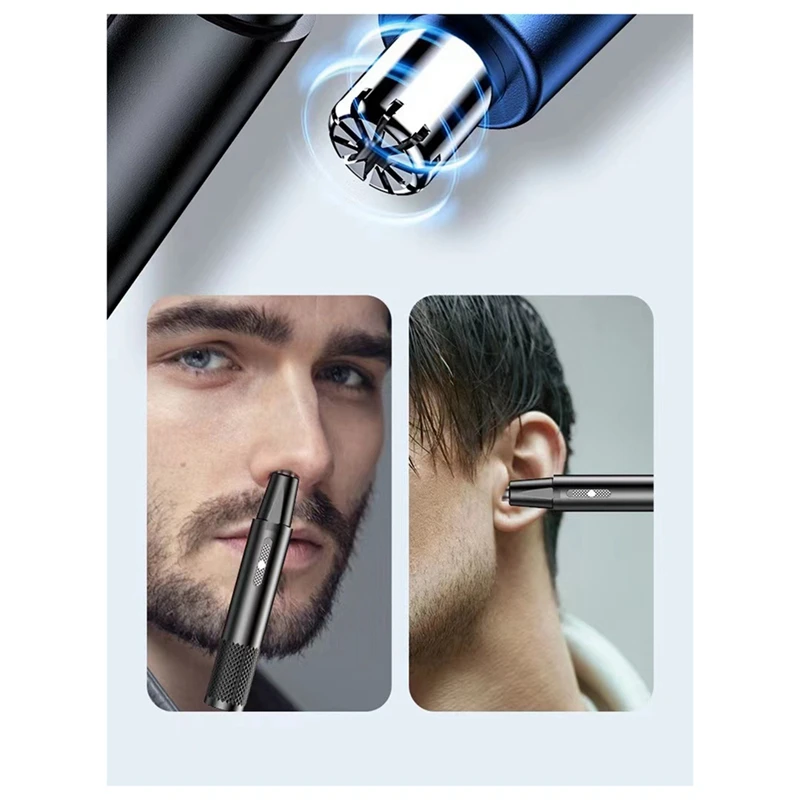 آلة تشذيب شعر الأنف الكهربائية للرجال والنساء ، قابلة لإعادة الشحن بمنفذ USB ، محمولة ، صغيرة ، سكين حلاقة ، سهلة التركيب ، منتج جديد