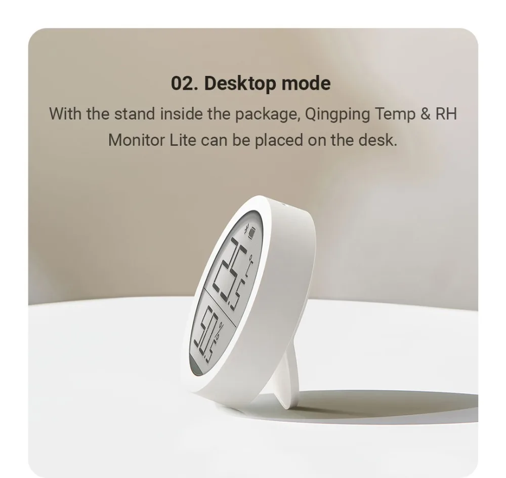 Xiaomi Qingping用のデジタル赤外線温度計および湿度計,LCDディスプレイ,自動記録,MiHome用