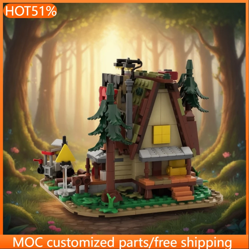 

649 PCS City Street The Mystery Shack MOC Customize Modular Building Block Creative Design Educational DIY Boy Toy Birthday Gift