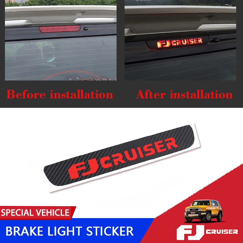 

For Toyota FJ Cruiser Brake Light Sticker 2006-2021 High Mounted Stop Lamp Decal for Vehicle Decoration And Protection Accessory