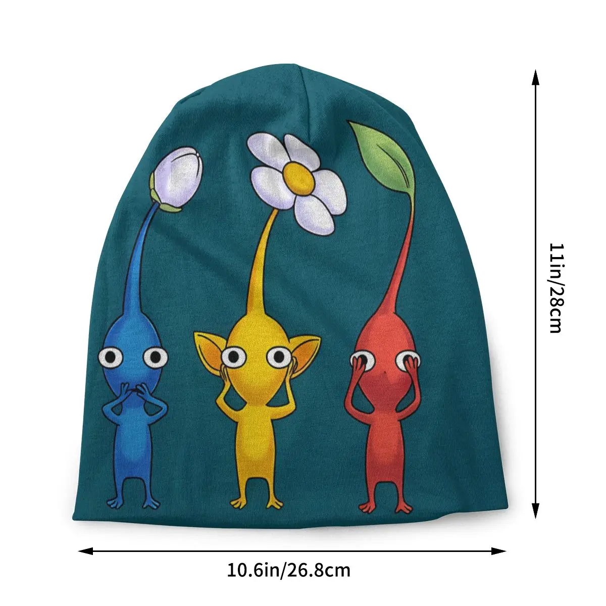 Three Wise Bonnet Homme Outdoor Thin Skullies Beanies Pikmin Cartoon Game Caps For Men Women Style Hats