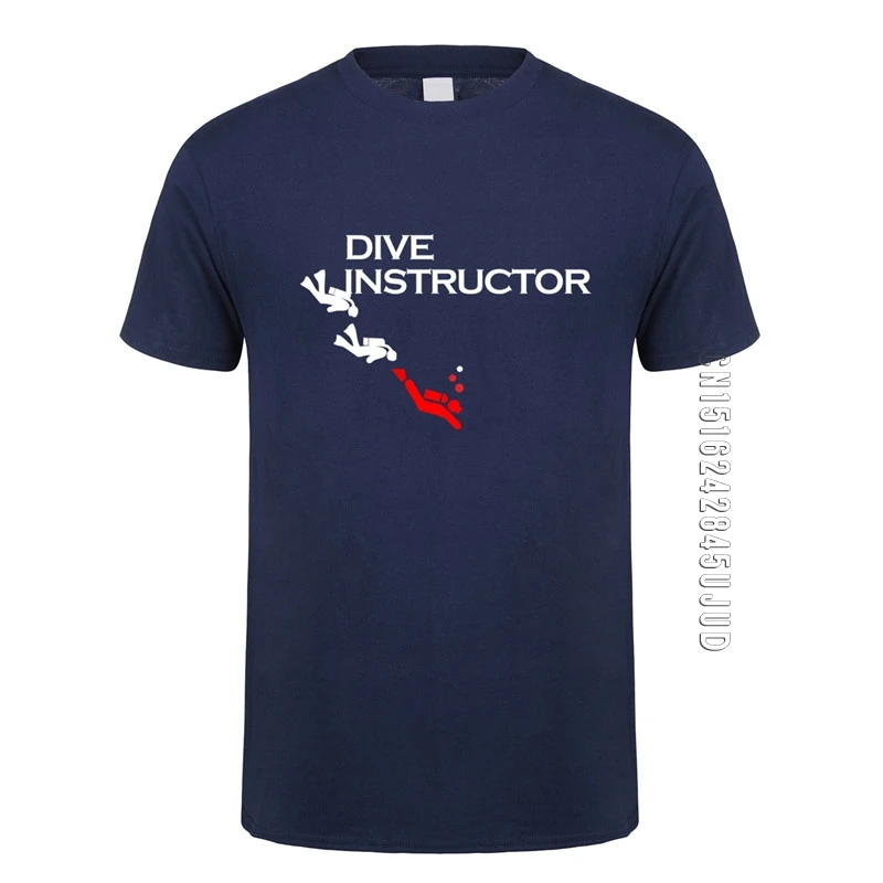 Funny Scuba Diving Dive T Shirt Men Cotton O Neck Dive Instructor T-shirts Man Clothing Tops