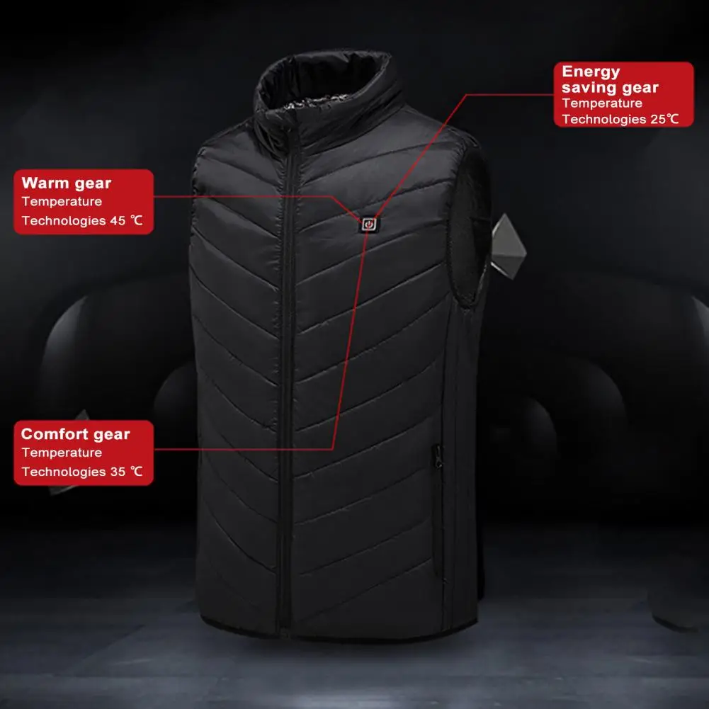 

The zipper closure of men's and women's vest jackets makes it easier to put on and take off.