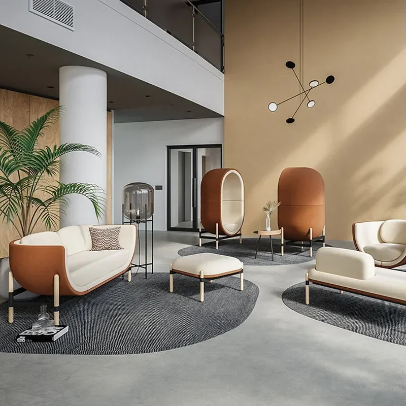 

Eggshell chair Internet celebrity cafe Personality modeling chair Sofa Single double chair