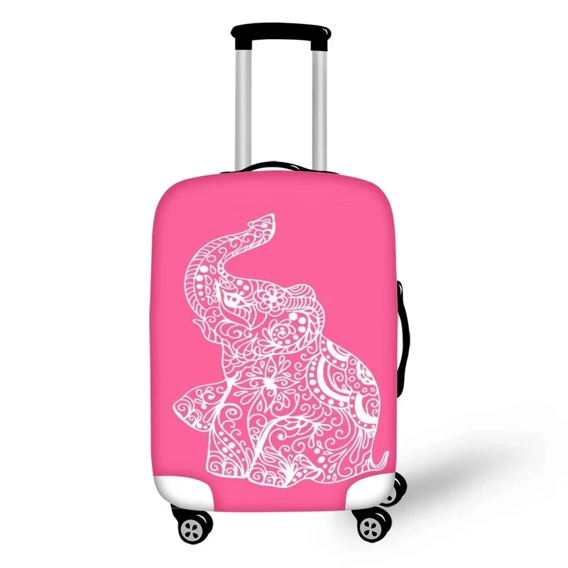 Mandala Elephant Print Luggage Cover Elastic Trolley Case Protective Covers for Travel Anti-dust Suitcase Covers for 18-32 Inch