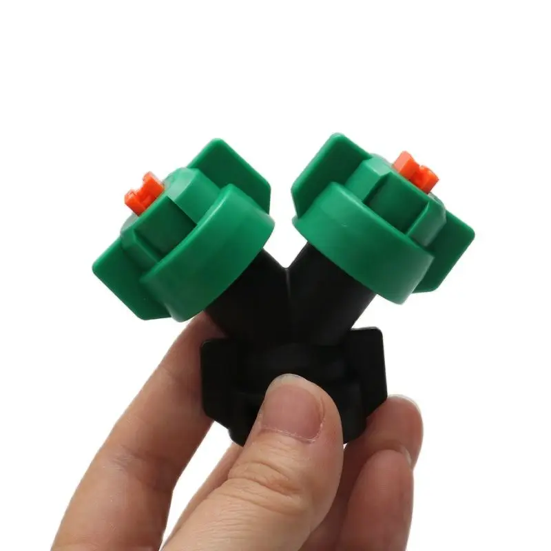 1PCS Agricultural Y-shaped Bi-nozzle High Pressure Flat Fan Sprayer Nozzle Double Cap Sprinkler Head for RC Plant Protection UAV