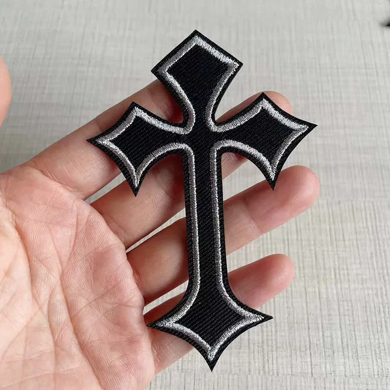 5PCS,11PCS,Colorful Cross Badges Patch,Clothes Stickers Fabric Applique Embroidery Iron On Patches Sewing Supplies For Clothing