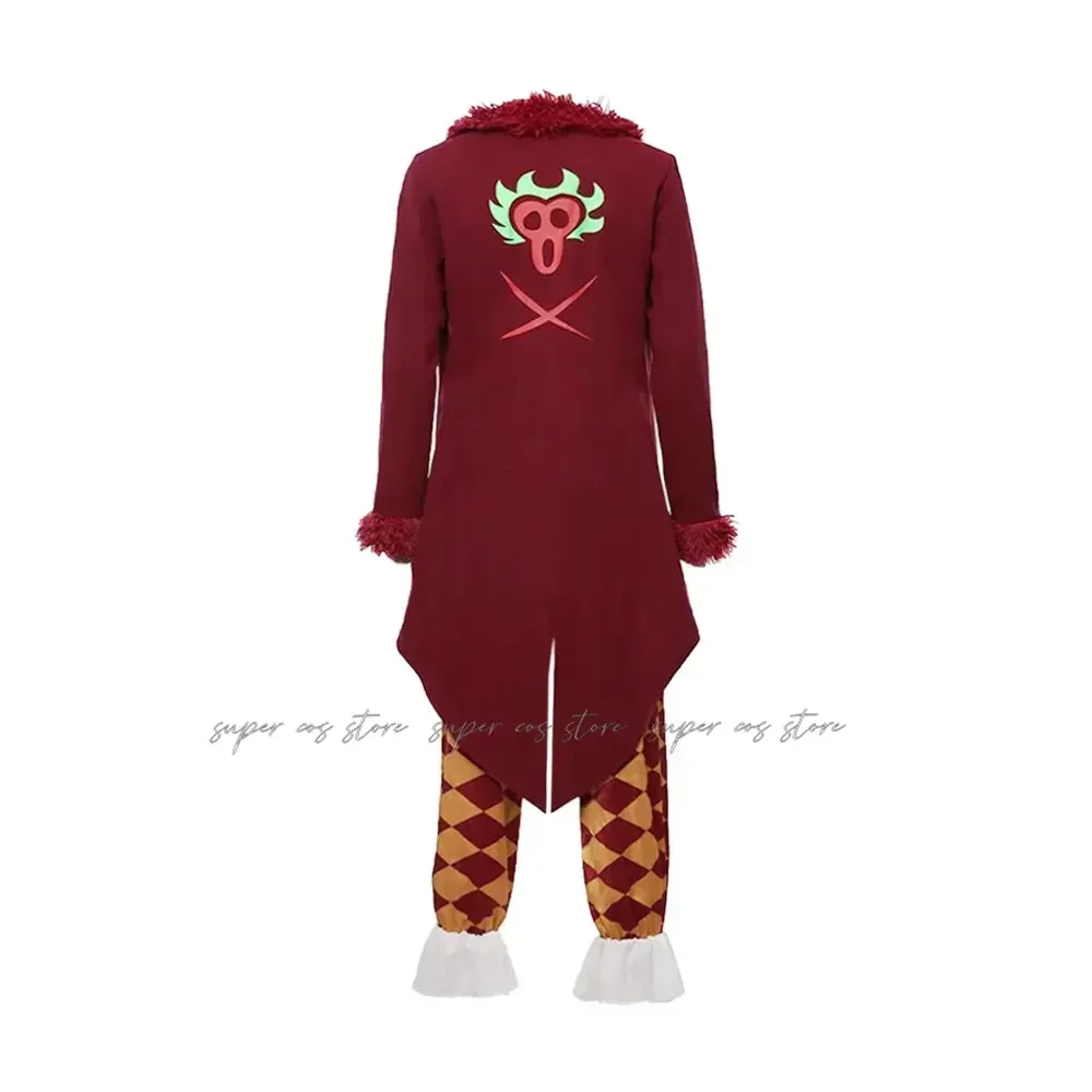 Giappone Cosplay Blox Fruit Bartolomeo Costume Clown Anime Abbigliamento Bari Bari No Mi Costumi di Halloween per uomo Festa