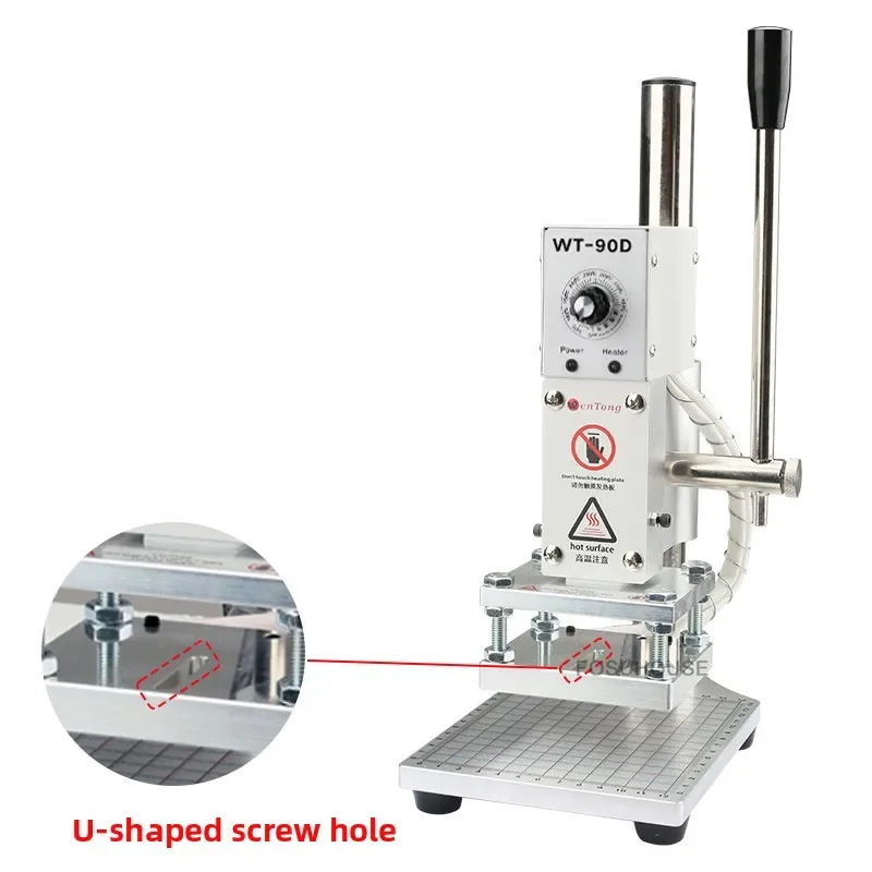 Desktop Mini Manual Hot Stamping Leather Machine Multifunctional Leather Cutting Tool Sewing