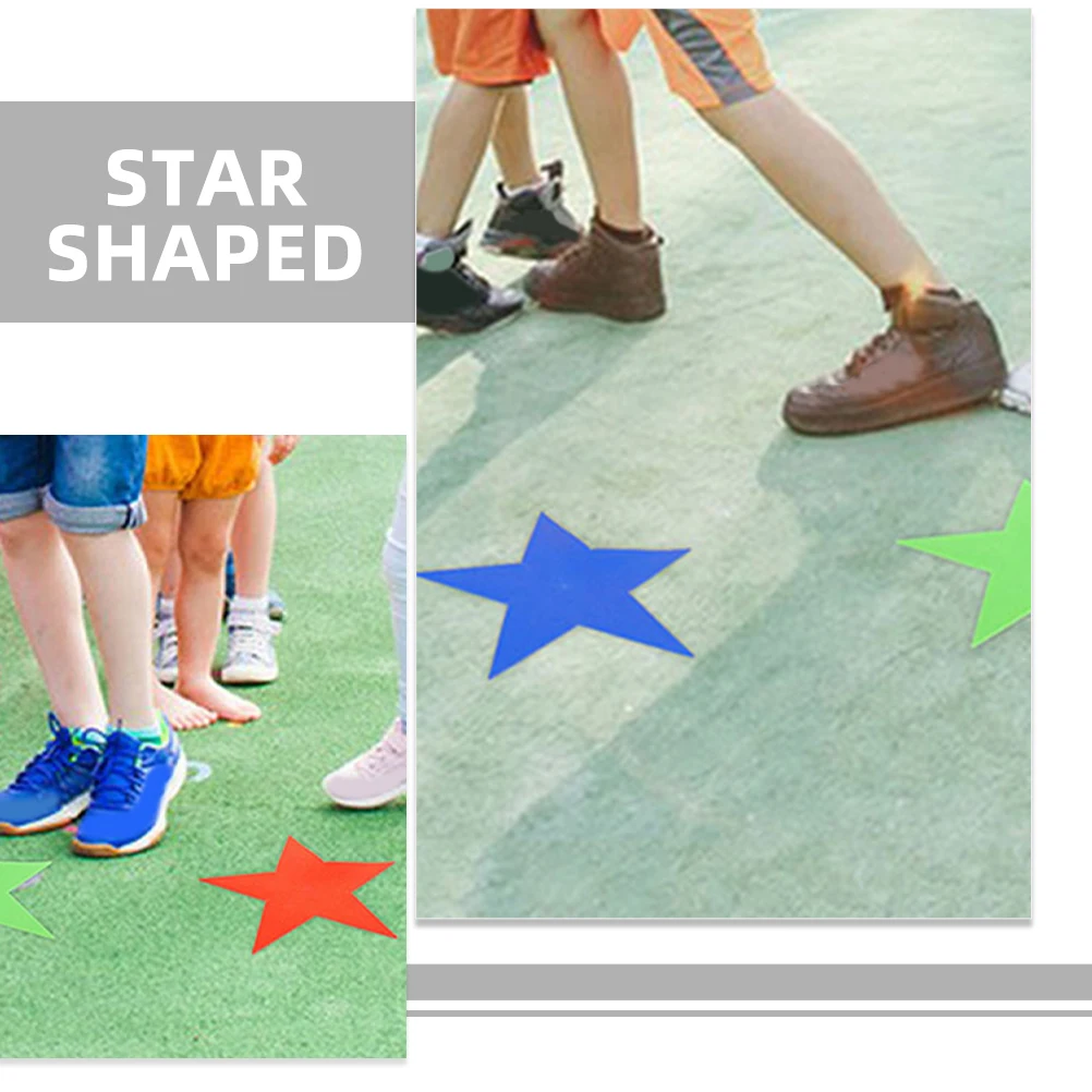 

6Pcs Anti-Slip Carpet Markers Star Shape Floor Spot Markers Classroom Training Sports Spot Marker Carpet Marker